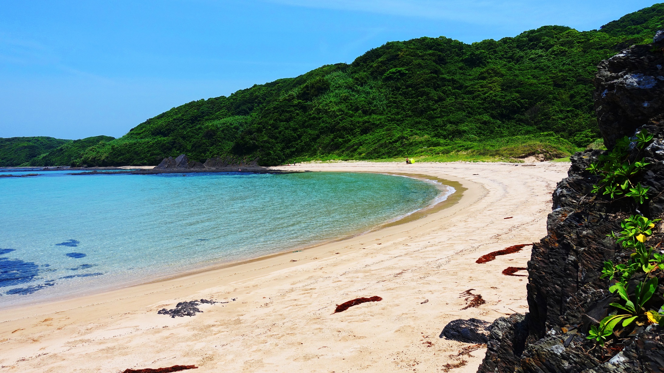 熊本県天草の白いビーチ 茂串海水浴場 White Tropical Beach Mogushi Beach Amakusa In Kumamoto スイス人 レネの日本暮らし Renejapan Com